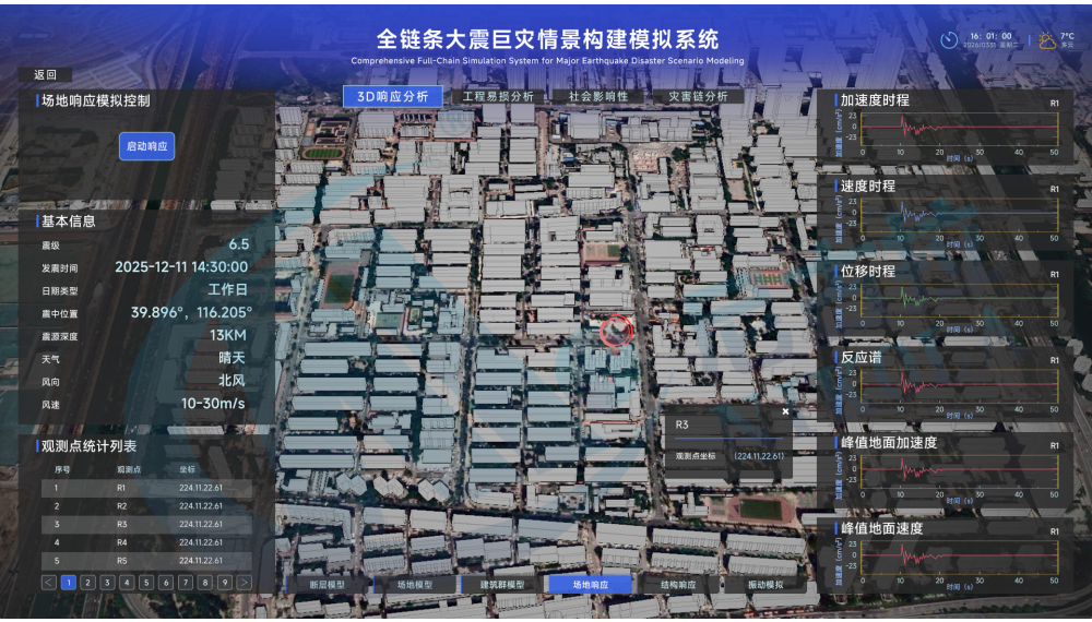 全链条大震巨灾情景构建模拟系统